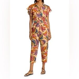 FARM Rio Banana Bunch Frilled Sleeve Jumpsuit